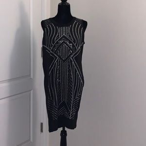 Black stud embellished dress size 1X